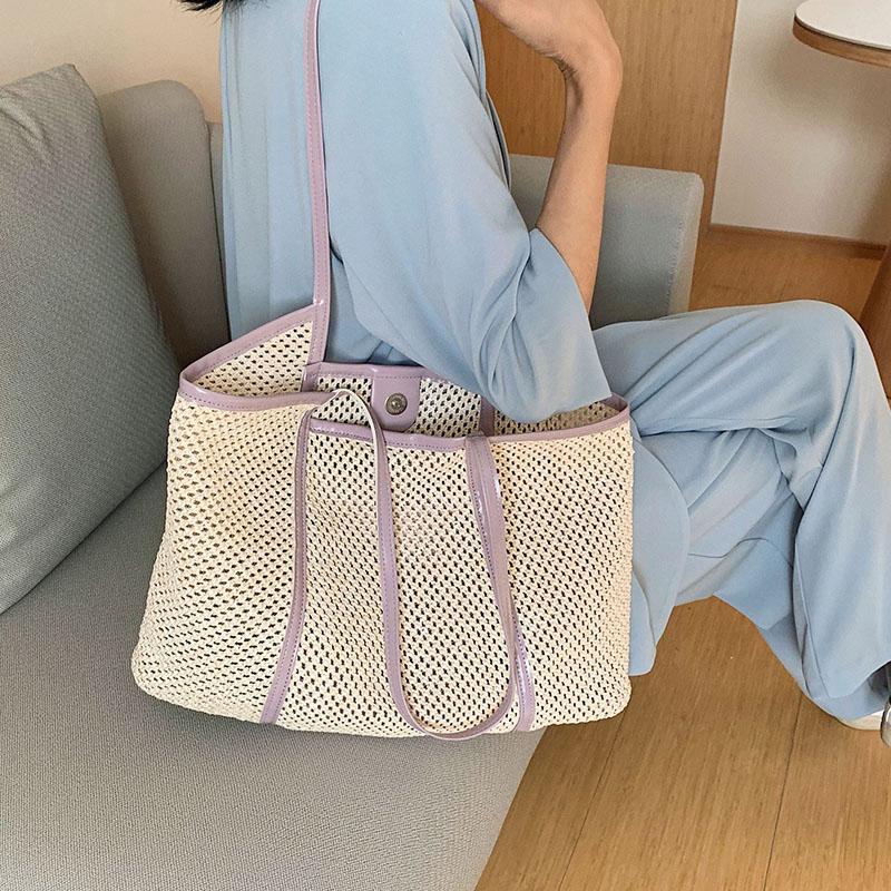 

HISUELY Trendy Underarm Bag Women 2021 New Fashion Stone Pattern Bucket Bag Casual All-match Braided Shoulder Messenger Q1, Beige