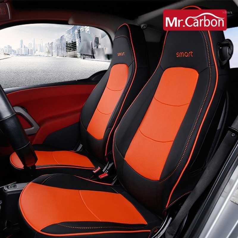 

Car Leather full wrap seat cover Anti-dirty pad For smart 451 fortwo breathable seat cushion car styling Interior Accessories1