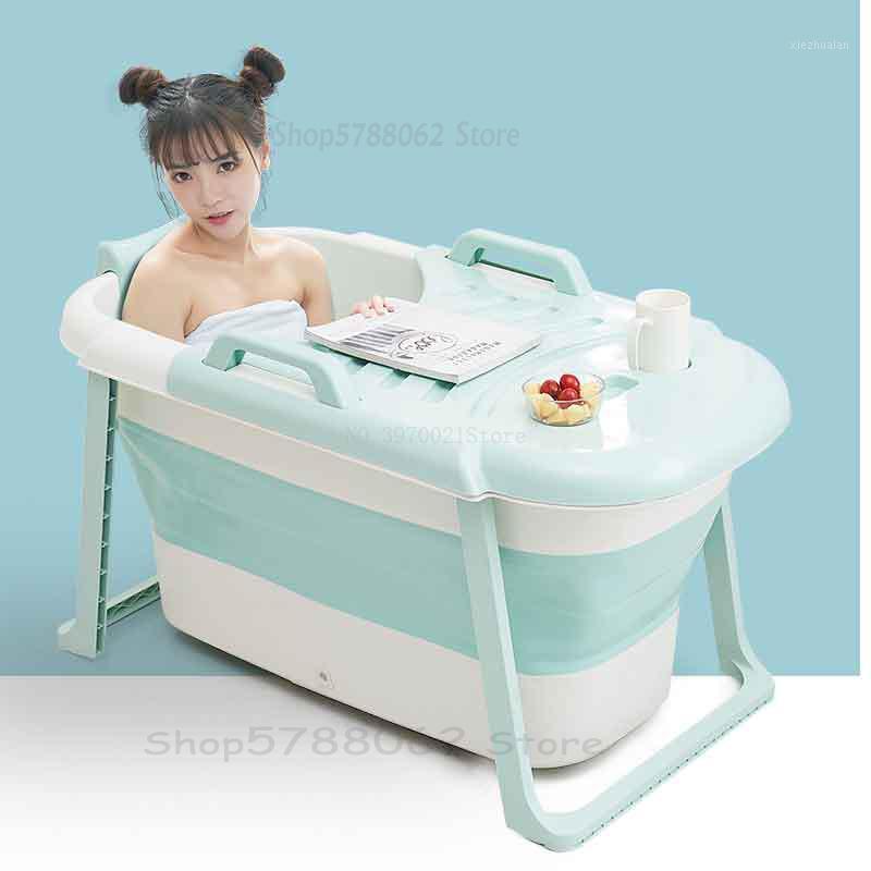 

Folding Bath Barrel Adult Bathtub Home Body Tub Adult Bath Barrel Children Tub Thickening1