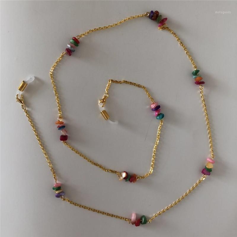

Natural Stone Beads Link Chain Colorful Eyeglasses Chains for Reading Glasses Cord Sunglasses Strap Holder Neck Band Accessories1