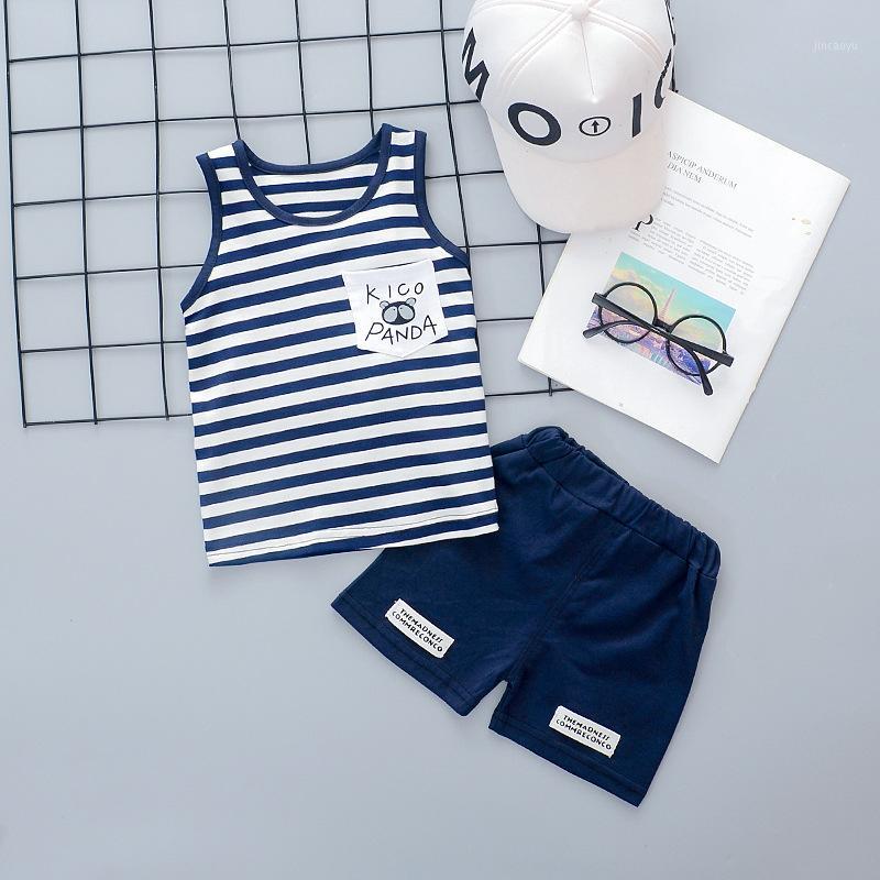 

Summer Unisex Newborn Clothes New Born Overalls Baby Clothes For Boys Striped Tshirt Baby Set Clothing1, Blue