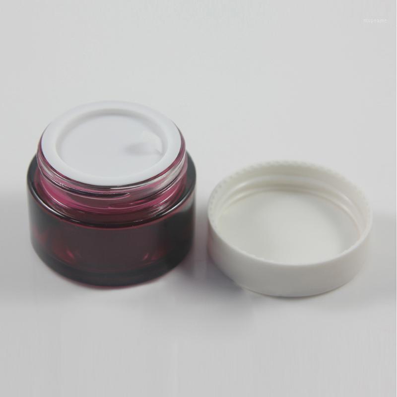 

Eye Cream Container,Empty Glass Purple Cream Jar 30G Wholesale1