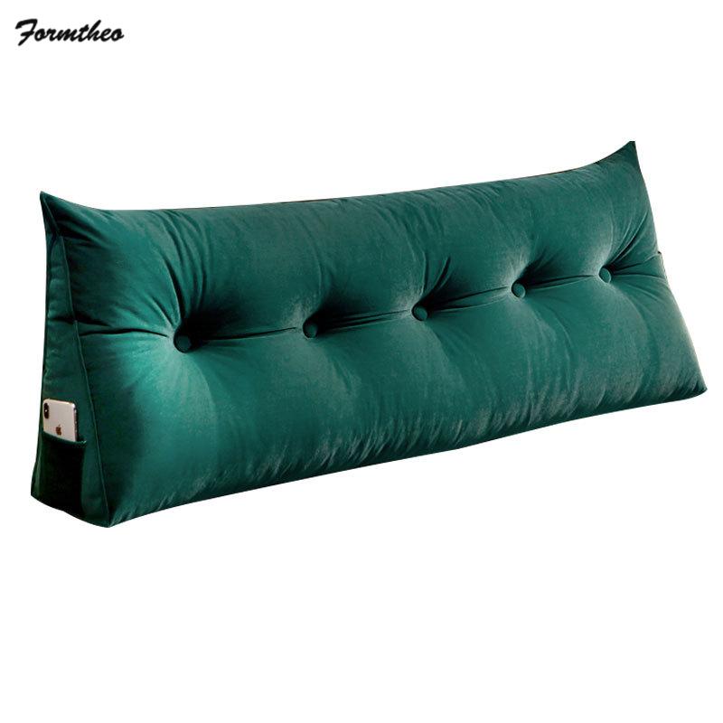 

FORMTHEO Bed Headboard Cushion Long Wedge Pillow Bedside Large Tatami Backrest 90/120/150/180cm