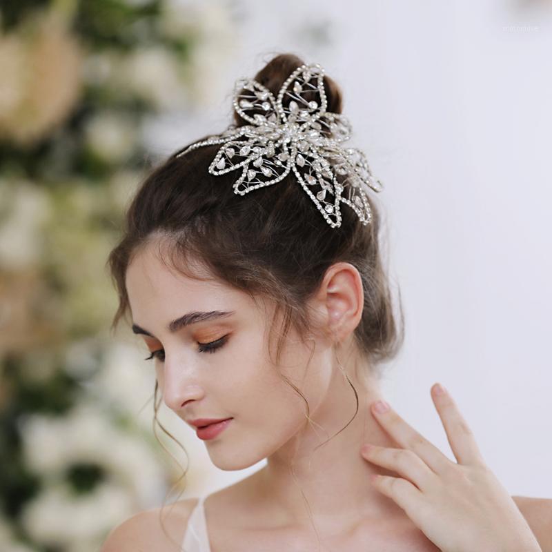 

TRiXY H248 Wedding Crystal Peals Hair Accessories Bridal Hair Clips Accessories Jewelry Women Ornaments Headpieces for Bridal1