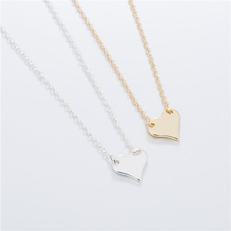 

yiustar Girls Stainless Steel Choker Tiny Heart Pendant Necklace for Women Bohemian Choker Long Chain Necklace