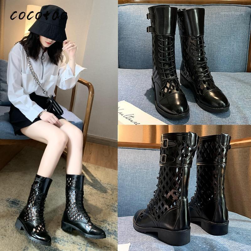 

Breathable Sandals Women's Spring And Summer Thin Short Boots Wild Summer Boots Women's Mesh Hollow Boot Sandals1, Black