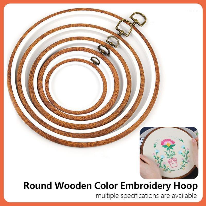 

Retro Wooden Color Embroidery Hoops Frame Embroidery Hoop Rings For DIY Cross Stitch Needle Craft Tool Sewing Tool1