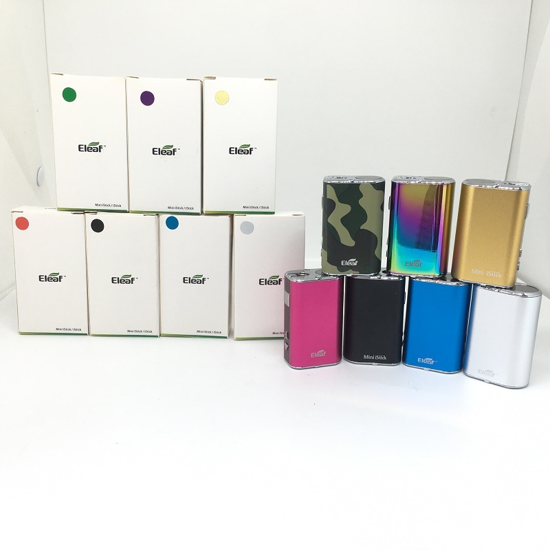 

ONLY Batteries Eleaf iStick Mini 10W Mod Built-in 1050mah VV Battery With OLED Screen Vape Device Simple Pack For 510 Thread Atomizer Oil Cartridges