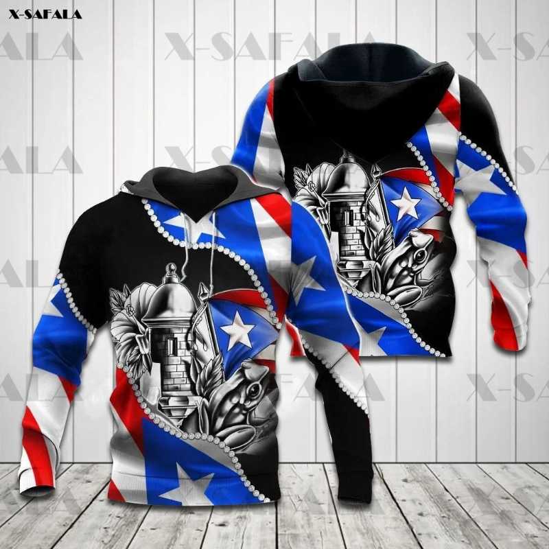 

Men's Hoodies & Sweatshirts PUERTO RICO CAMO Veteran Skull Army 3D Printed Zipper Hoodie Man Female 1 Pullover Sweatshirt Hooded Jacket Jers, Black