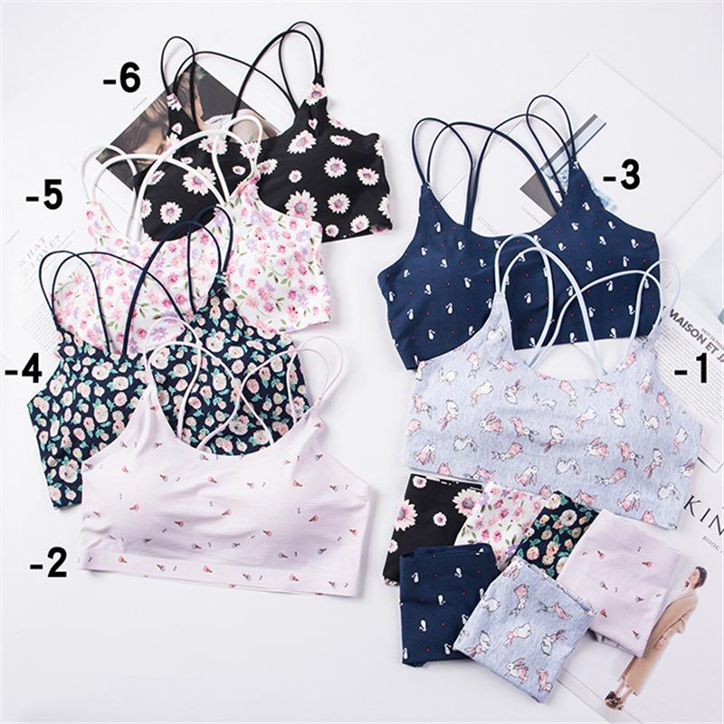 

Comfortable Seamless Underwear Set Women Wireless Bra Sets Women Push Up Bra Panties Set Padded Active Sexy Lingerie, -1