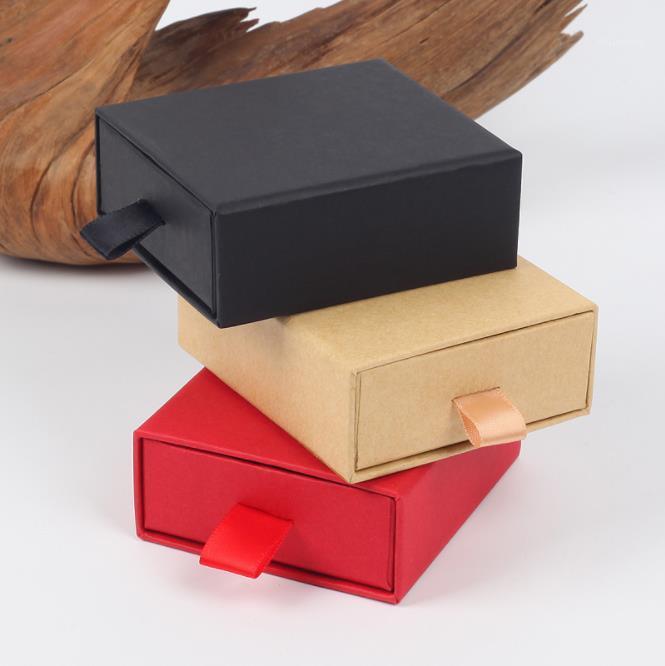 

20Pcs/Lot Whosale Retro Kraft Paper Favour Gift Box7*8*3cm Earrings Bracelet Box Vintage Design Bulk Jewelry Box1