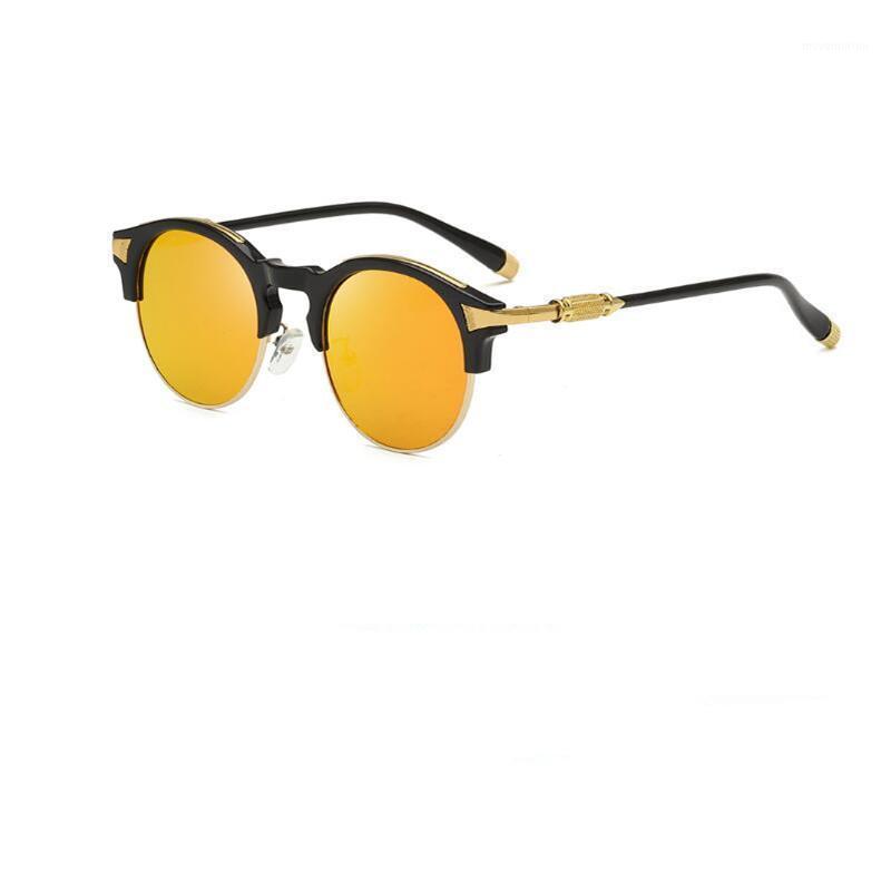

Fashion Classic Goggle Eyewear Toad gold Round Sunglasses Women Retro Women Sunglasses Newest Style men round sun glasses1