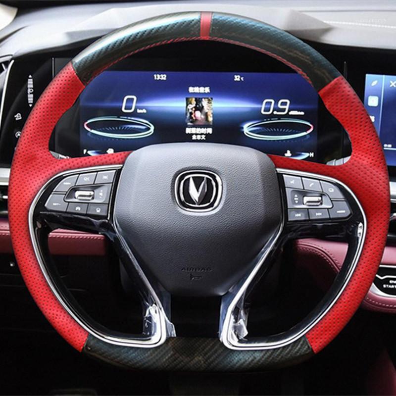 

Steering Wheel Covers For Changan CS75 Plus DIY Leather Hand-sewn Special Cover Car Interior Decoration