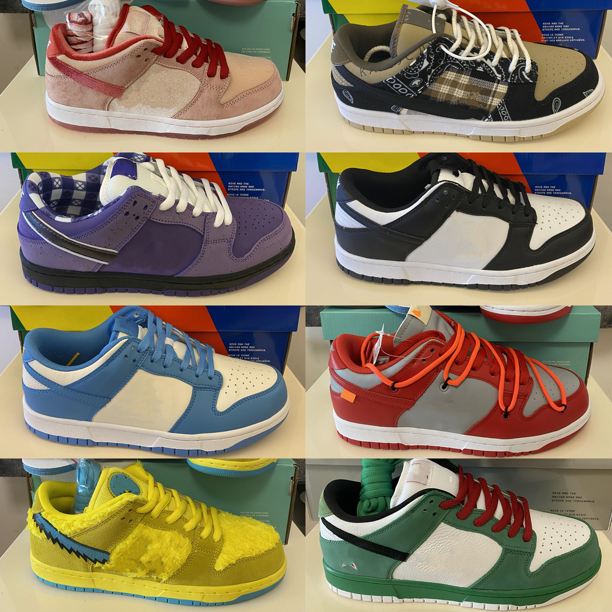 

Top Quality SB Low PRM Medium Curry Men Women Shoes Platform Skateboard UNC Night of Mischief Kentucky Trainers Sneaker Chaussures, Box