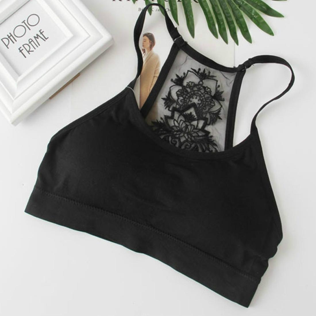 

Embroidered Beauty Back Girl Sports Yoga Wrapped Chest SizeOne Size