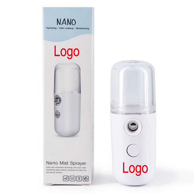 

UP019 Private Logo 30ML Mini Nano Facial Sprayer USB Nebulizer Facial Steamer Humidifier Hydrating Women Beauty Skin Care Tools