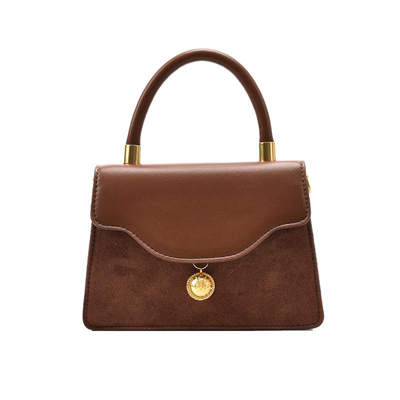 

2021 New Fashion Women Shoulder Bag Pu Matte Luxury design Crossbody Messenger Bags for Woman Small Flap Female Handbag, Coffee