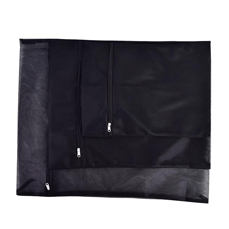 

New 1PC Clothes Washing Machine Laundry Bag With Zipper Nylon Mesh Net Bra Washing Bag 3 Sizes Black Wash Bags