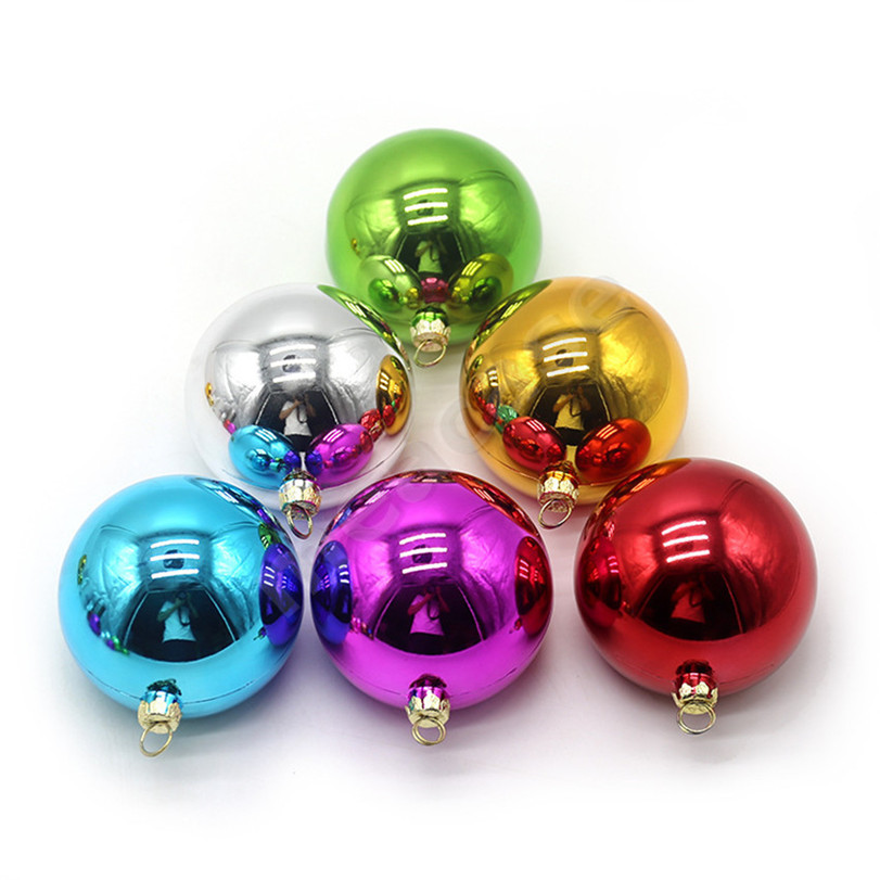 

Blank Sublimation Christmas Baubles Thermal Xmas Tree Ball Glossy Shiny Hanging Balls Heat Print Bauble Party Ornaments Supplies F102204