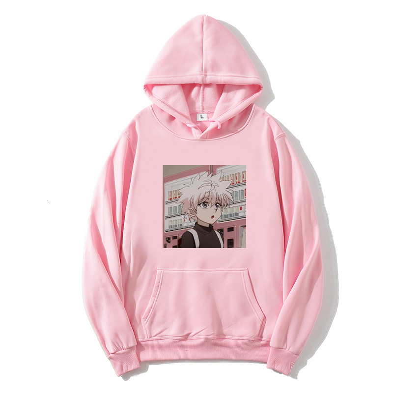 

2021 New 90s x Hunter Men Kawaii Japanese Anime Hoodies Harajuku Hisoka Killua Zoldyck Streetwear Sweatshirts Male Unisex 8ro0, White