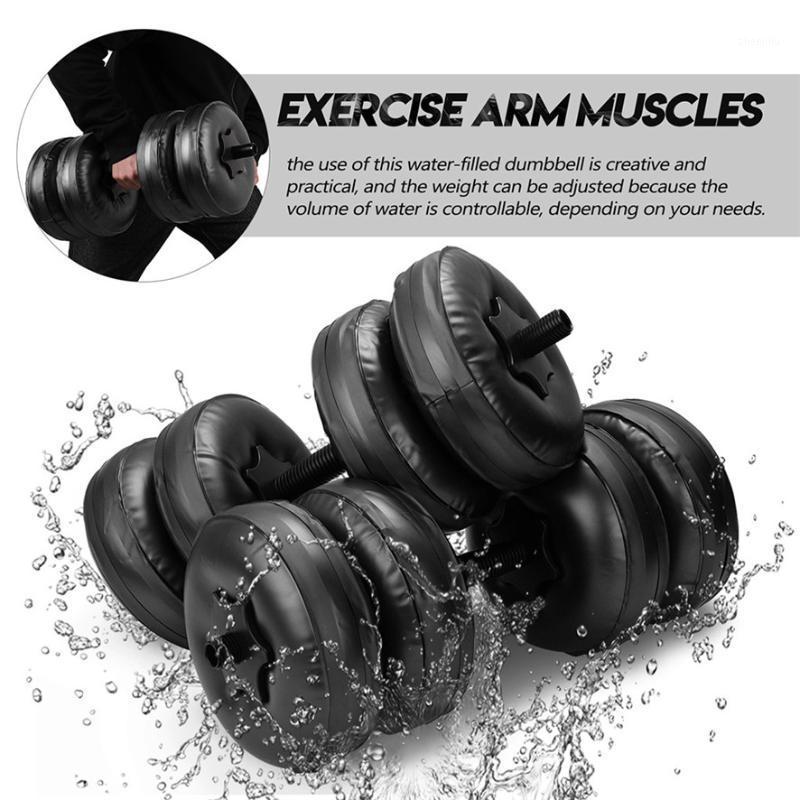 

Water-filled Dumbbell Hand Weight Bodybuilding Gym Exercise Arm Muscle Training 44LBS-55LBS Equipment for Body Building Fitness1, Black