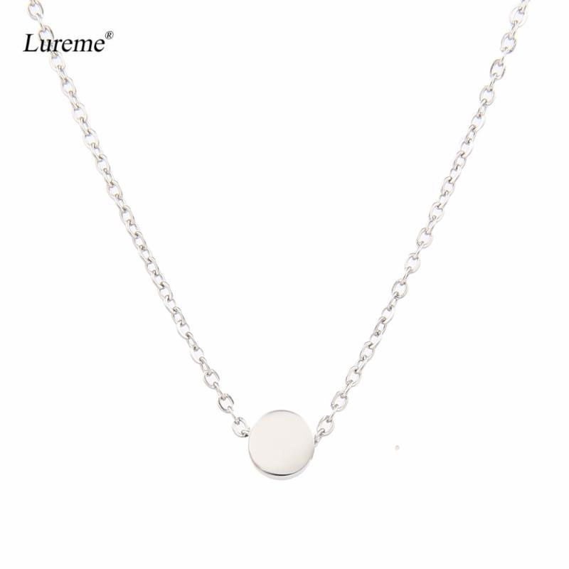 

Lureme Stainless Steel Tiny Ball Pendant Collar Necklace for Women (nl005625