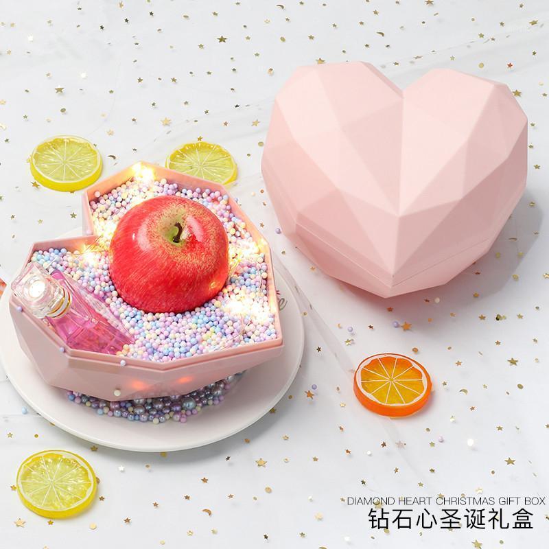 

Creative Heart Shape Christmas Gift Packaging Boxes DIY Small Valentine's Day Bouquet Box1