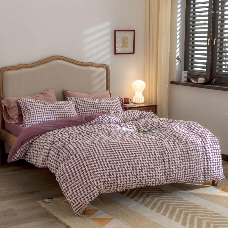 

Svetanya Mauve Pink Knitted Cotton Bedding Set Soft Warm Linens Single  King Flat Fitted Sheet Pillowcase Duvet Cover1, 20205493