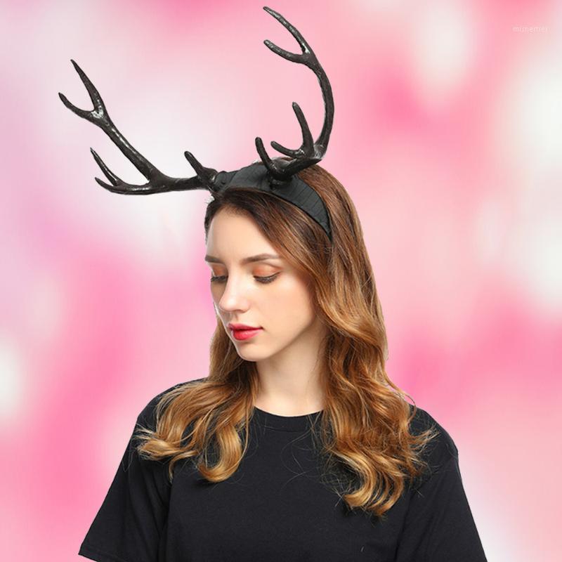 

Christmas Deer Headband Horn Headwear Decoration Antlers Fantasy Costume Fairy Elk Hair Hoop Photography Festival Hair Accessory1