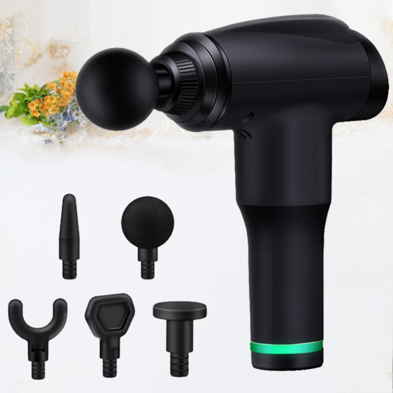 

1pc Electric Fascia Massager Muscle Relaxation Massager Vibration Fitness Equipment Muscle with Plug (Black