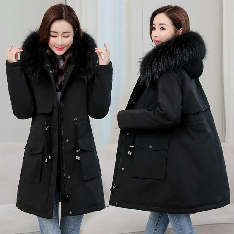 

Women's Cotton Padded Coat Big 2021 Winter Cqzn, Red.