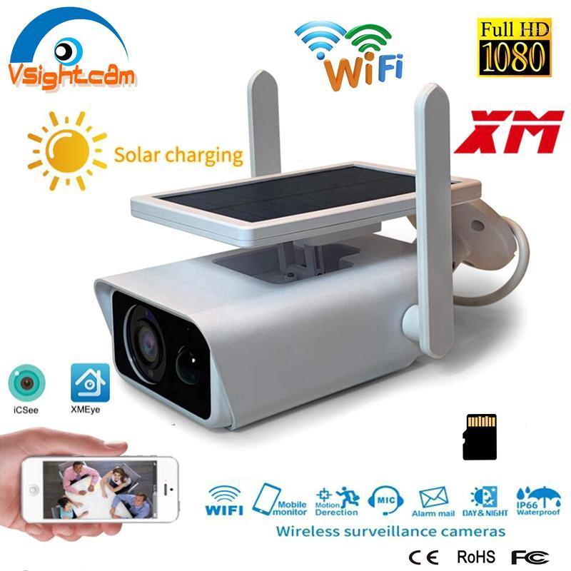 

Waterproof Home Security Solar Energy WIFI IP Camera 1080P HD CCTV Network Outdoor Indoor IR Wireless Surveillance Cameras1
