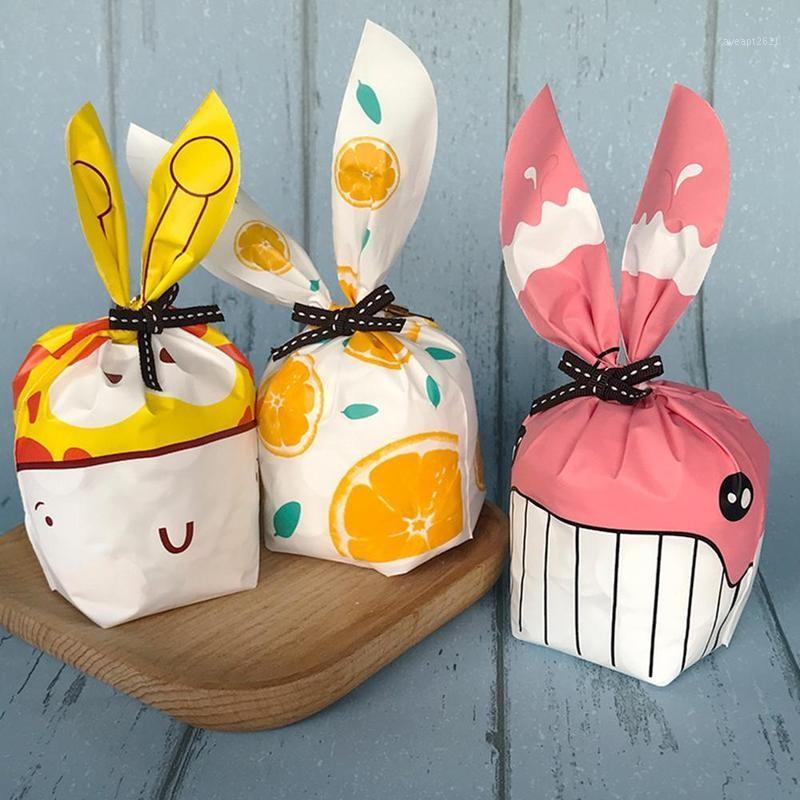 

50pcs Cookie Biscuit Packaging Supplies Small Snack Bag Long Ear Candy Bags Wedding Party Favor Gift Bags1