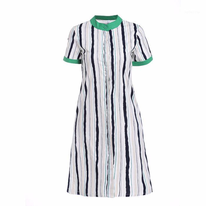 

2020 Summer Euramerican Style Women Short Sleeves T shirt Pencil Dress Fashion Stripe Print Bodycon Slim Ladies Bodycon Dresses1, Xaq530