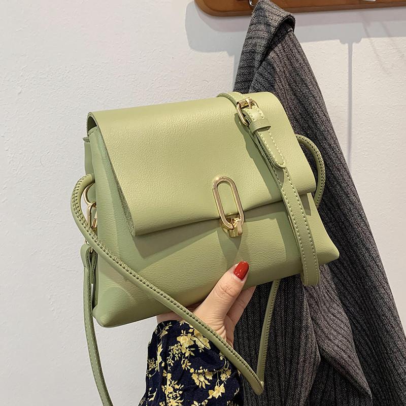 

Vintage Small PU Leather Crossbody Flap Bags Brand Fashion New Quality Women's 2021 Luxury Shoulder Bag Green Handbag and Purses, Beige