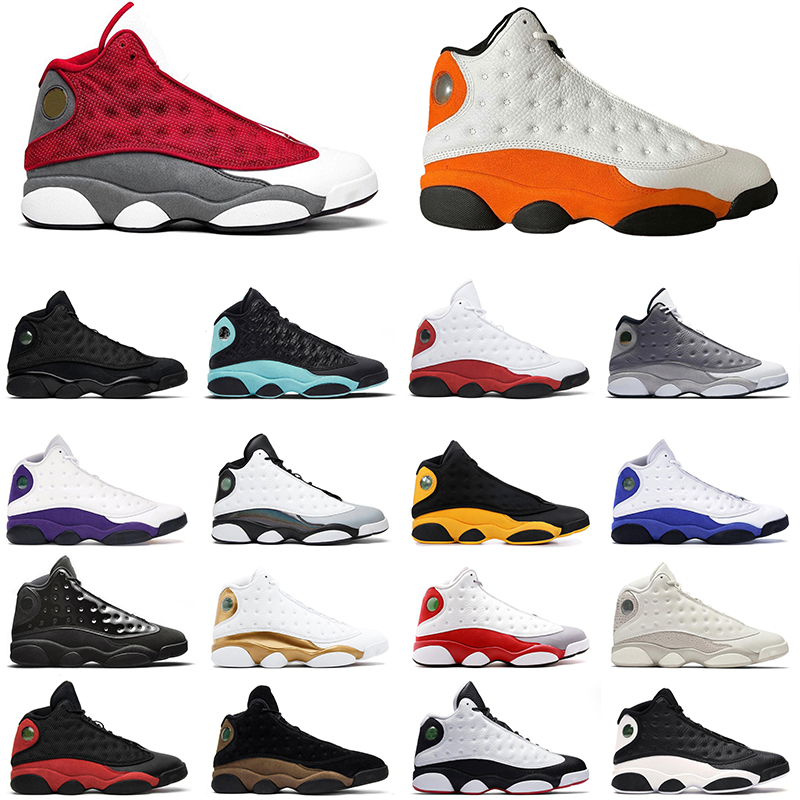 

Red Flint 13s men basketball shoes 2020 Playground CNY Reverse He Got Game Bred satinjordan 13 mens trainer sneakers, White;red