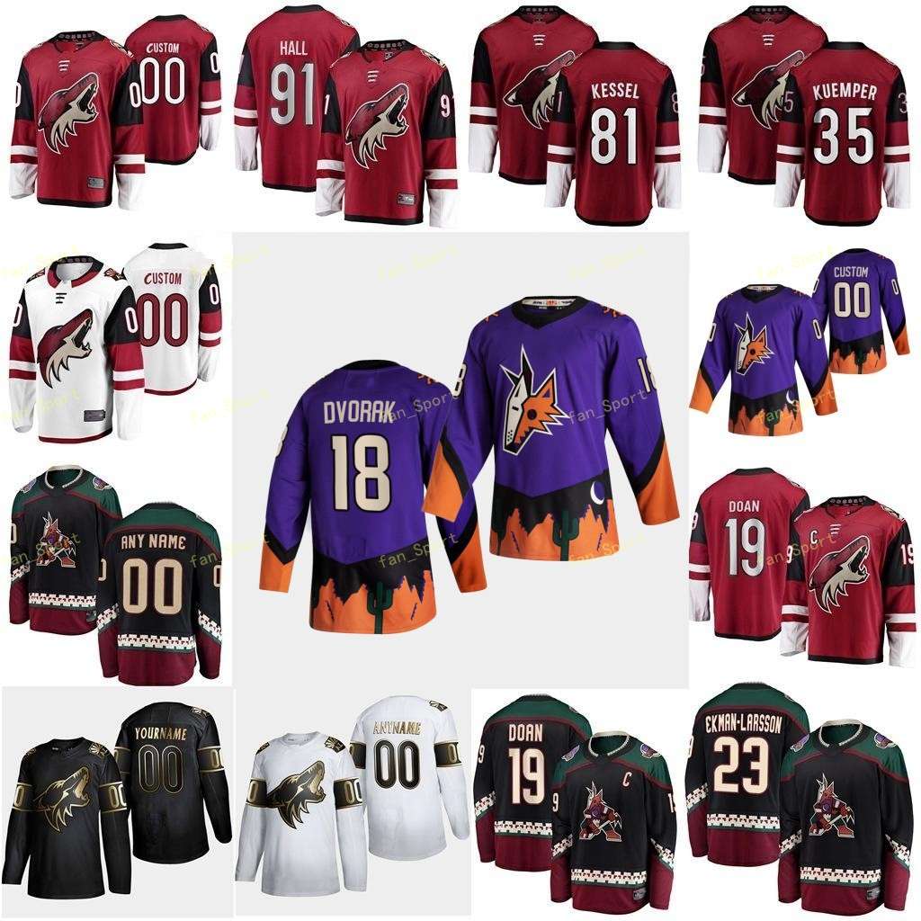

Arizona Coyotes Reverse Retro Jersey Dvorak Christian Fasching Hudson Fischer Christian Garland Conor Goligoski Alex Custom Stitched, Men