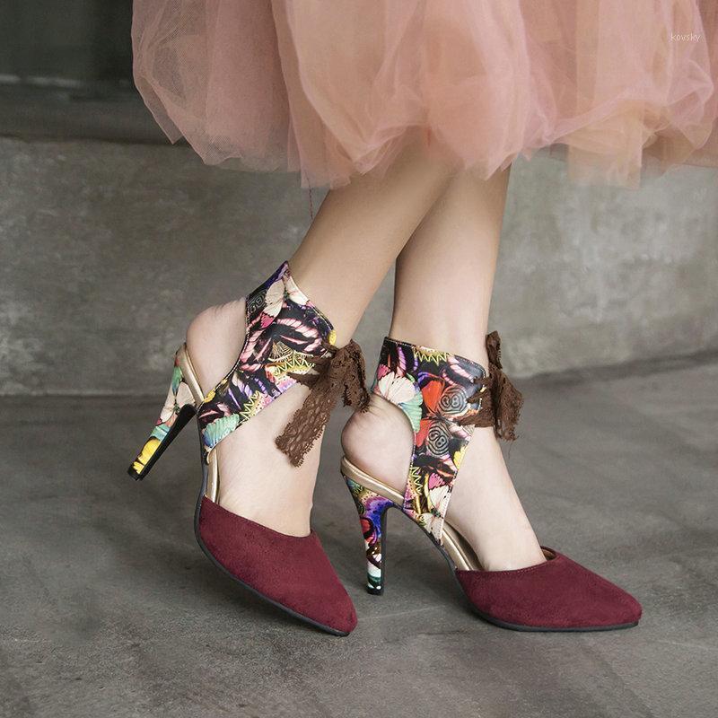 

Women Wild Flock High Pump Pointed Toe Thick Heel High Heels Dress Shoes Mixed Colors Woman Party Concise Roman Increase Lace-up1, Black