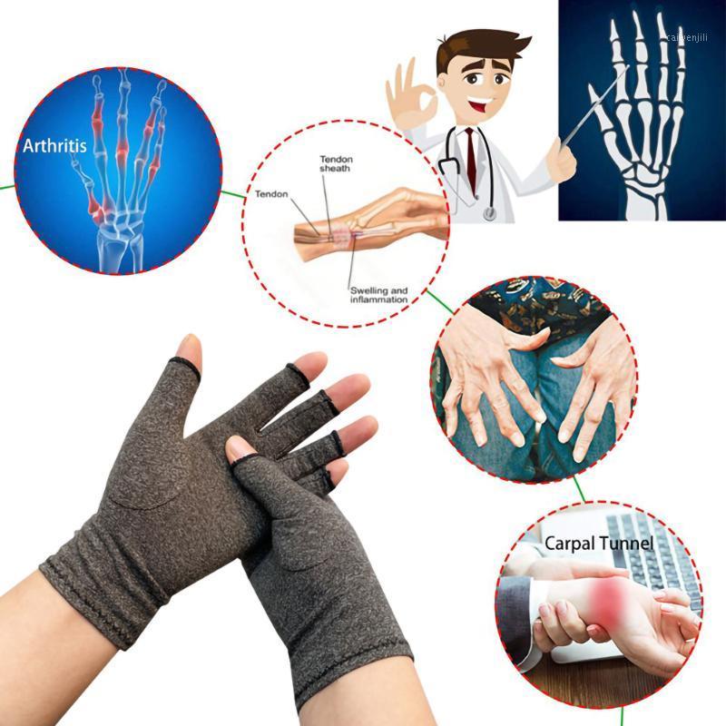 

3 SIZE 1 Pair Compression Arthritis Gloves Wrist Support Cotton Joint Pain Relief Hand Brace Women Men Fingers Therapy Gloves1, As pic