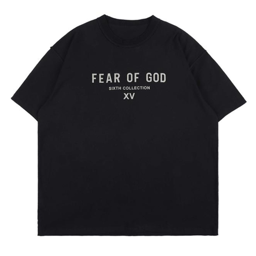 

T Shirt Essential Men Streetwear Hip Hop Loose Short Sleeve T-shirts Letter Print Cotton Summer Casual Tee Tops Couple C0119, Black