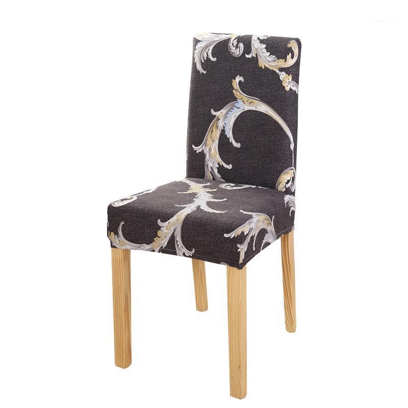 

Spandex Elastic Printing Dining Chair Cover Modern Removable Anti-dirty Kitchen Seat Case Stretch Chair Cover Home Decoration1