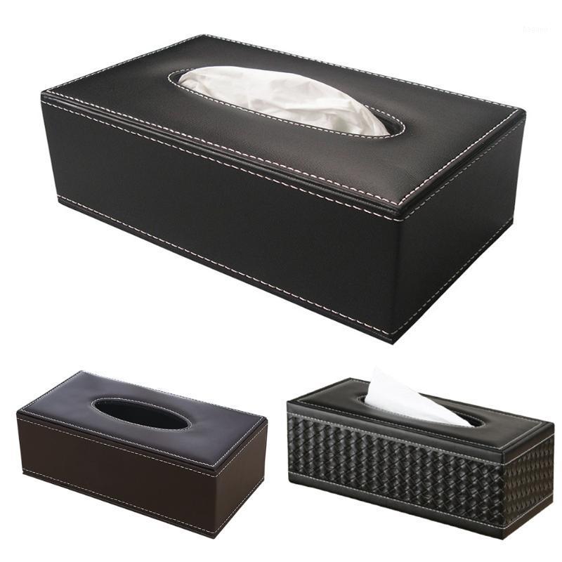 

Large Holder Tissue Case Practical Paper Box PU Leather Rectangular Napkin Waterproof Antimoisture Household Office1