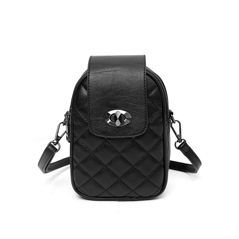 

Diamond Phone Bag for Women Fashion Zipper Shoulder Coin Purse Woman 2021 Spring Casual New Black Crossbody Key Bags Female