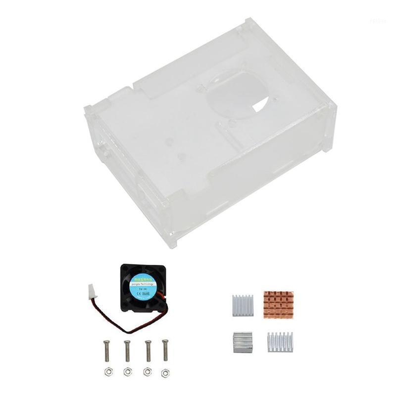 

3.5 inch Acrylic Case for Raspberry Pi 4 Raspberry Pi 4 Model B Acrylic Case Cover Enclosure Box with CPU Cooler Cooling Fan Rad1