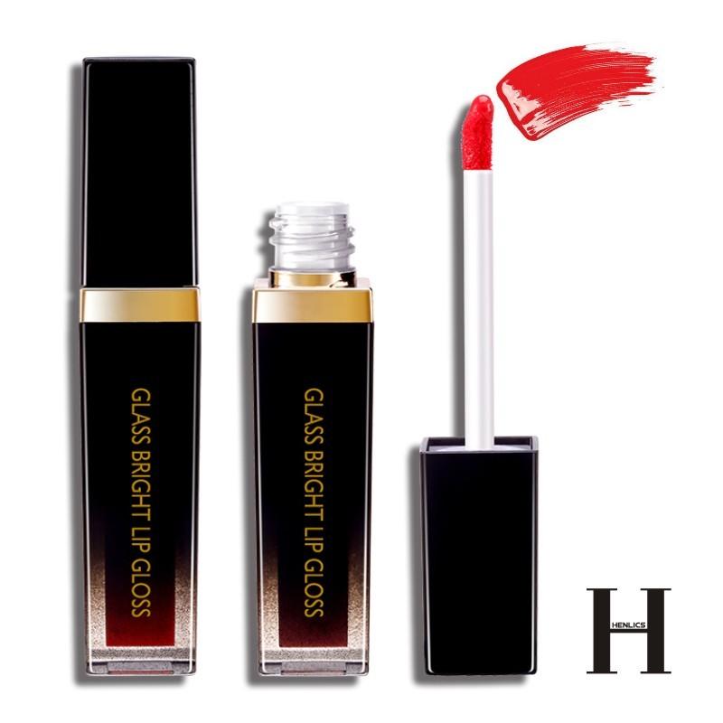 

HENLICS Makeup Lip Gloss Waterproof Long lasting Lipgloss Tint with Moisturizing Formula, Rose red lip gloss