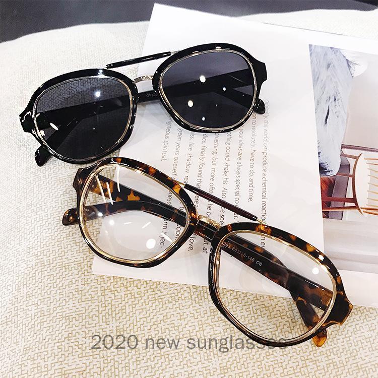 

Oversized Sunglasses Women 2020 Punk Goggle Sunglasses Men Designer Clear Gradient Eyewear Fashion NX1