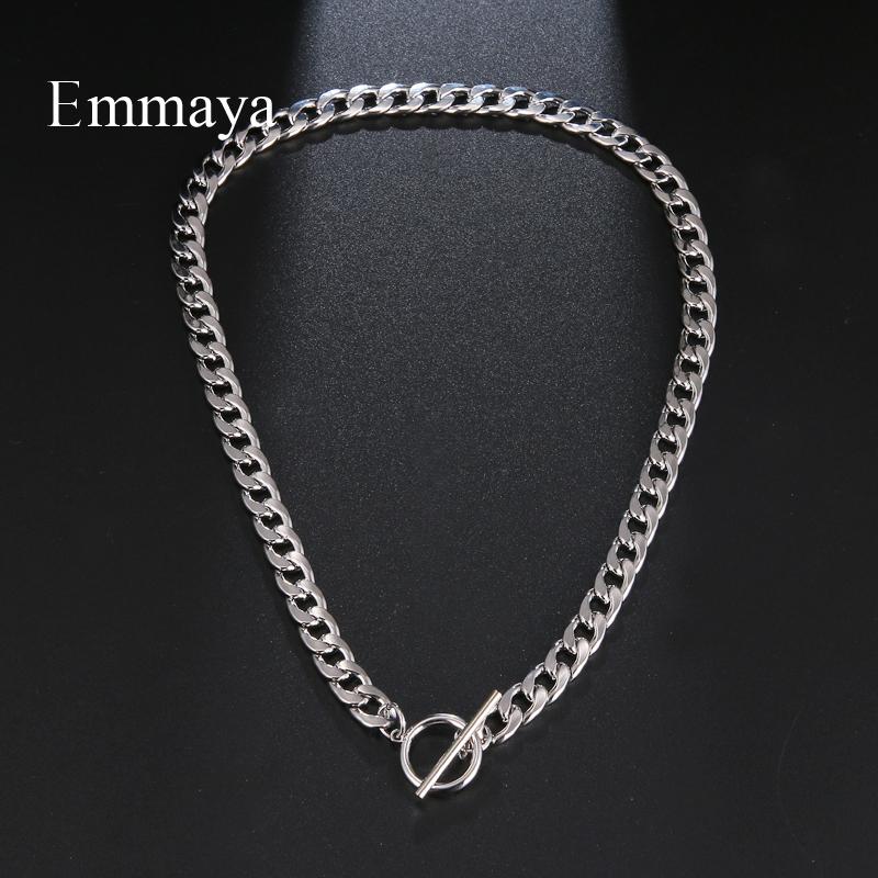 

Pendant Necklaces Emmaya Shiny White Gold Necklace For Women Classic Style Wedding Party Alloy Attractive Fashion Statement Fancy Gift