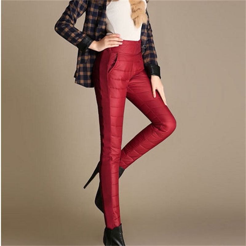 

2021 New Winter Thicken Down Cotton Hot Female Streetwear Jogger Korean Pants Size 4xl Sweatpants ZJ0U, Blue.
