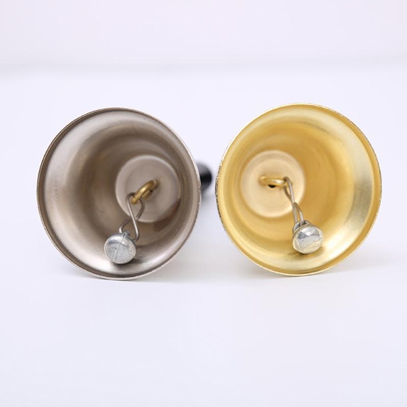 

1PC Gold/Silver School Restaurant Service Hotel Reception Call Christmas Handbell Service Hand Bells Jingle Ringtones Xmas Decor1
