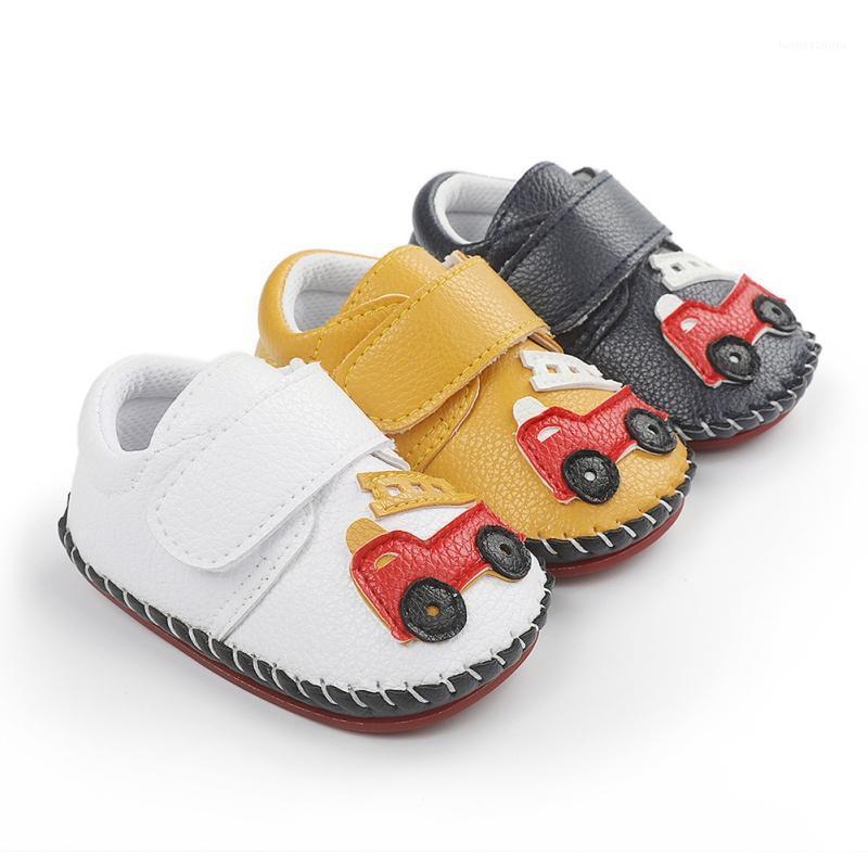 

PU Leather Non-slip First Walkers Newborn Baby Boy Cute Car Print Soft Shoes Infant Toddler Kid Crib Footwear Shoes1